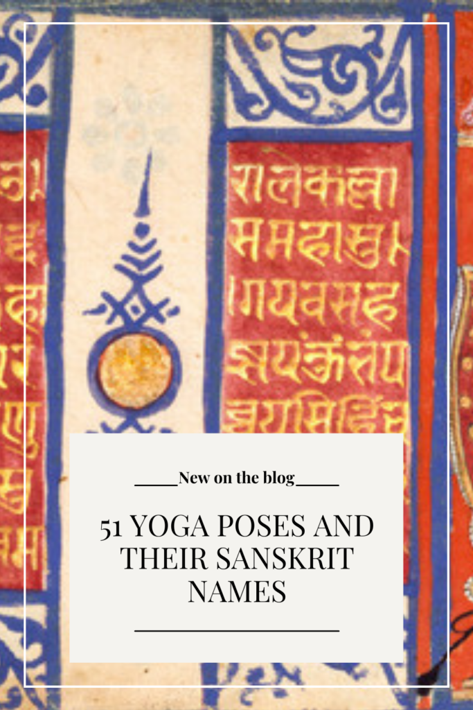51 yoga poses and their sanskrit names